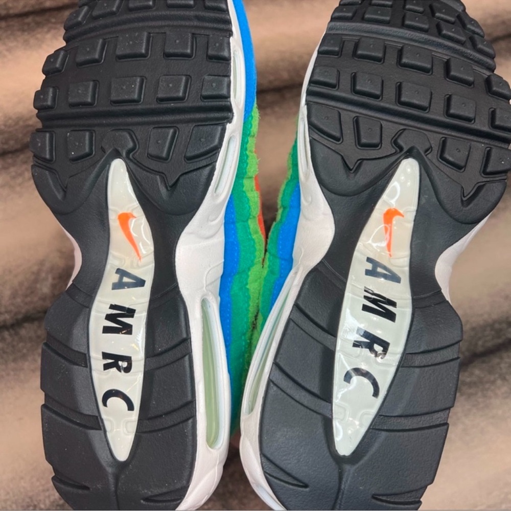 Nike Air Max 95 SE Light Photo Blue/Black/Roma Green Sneakers - Picture 10 of 10